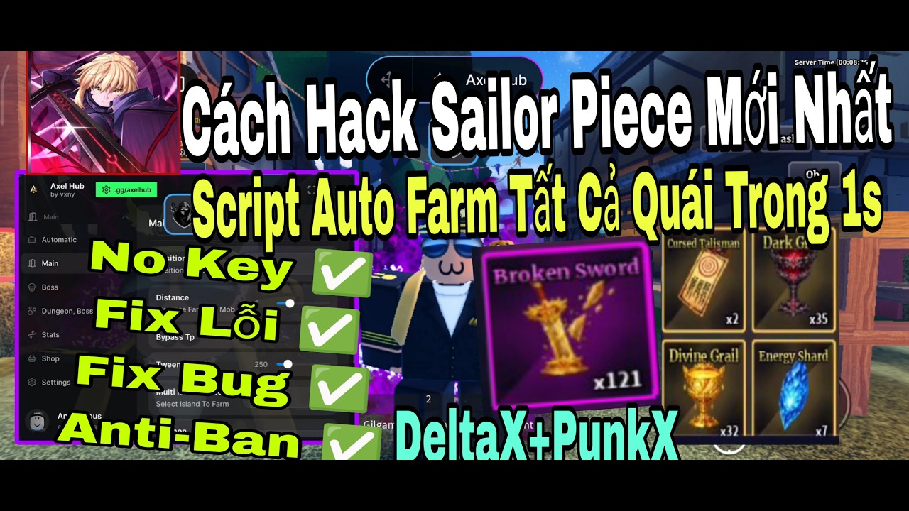 Cách Hack Sailor Piece Update Mới Nhất Auto Farm Tất Cả Quái Trong 1s Fix Lỗi Fix Bug Fix Văng...