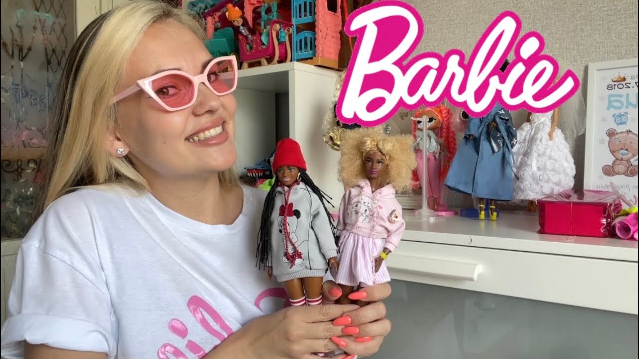 Переодеваем кукол барби fashionistas. Кукольный гардероб.
