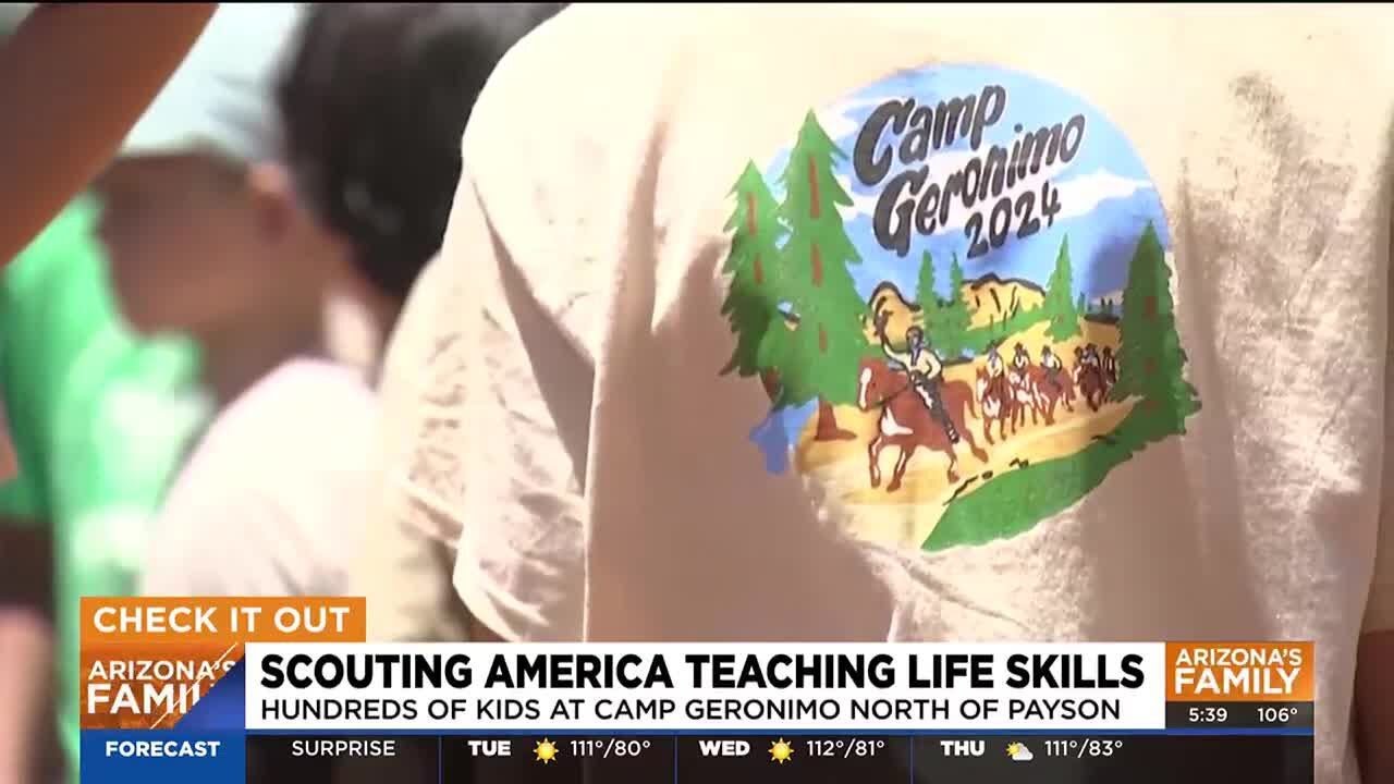 Scouting America teaching life skills at Camp Geronimo near Payson