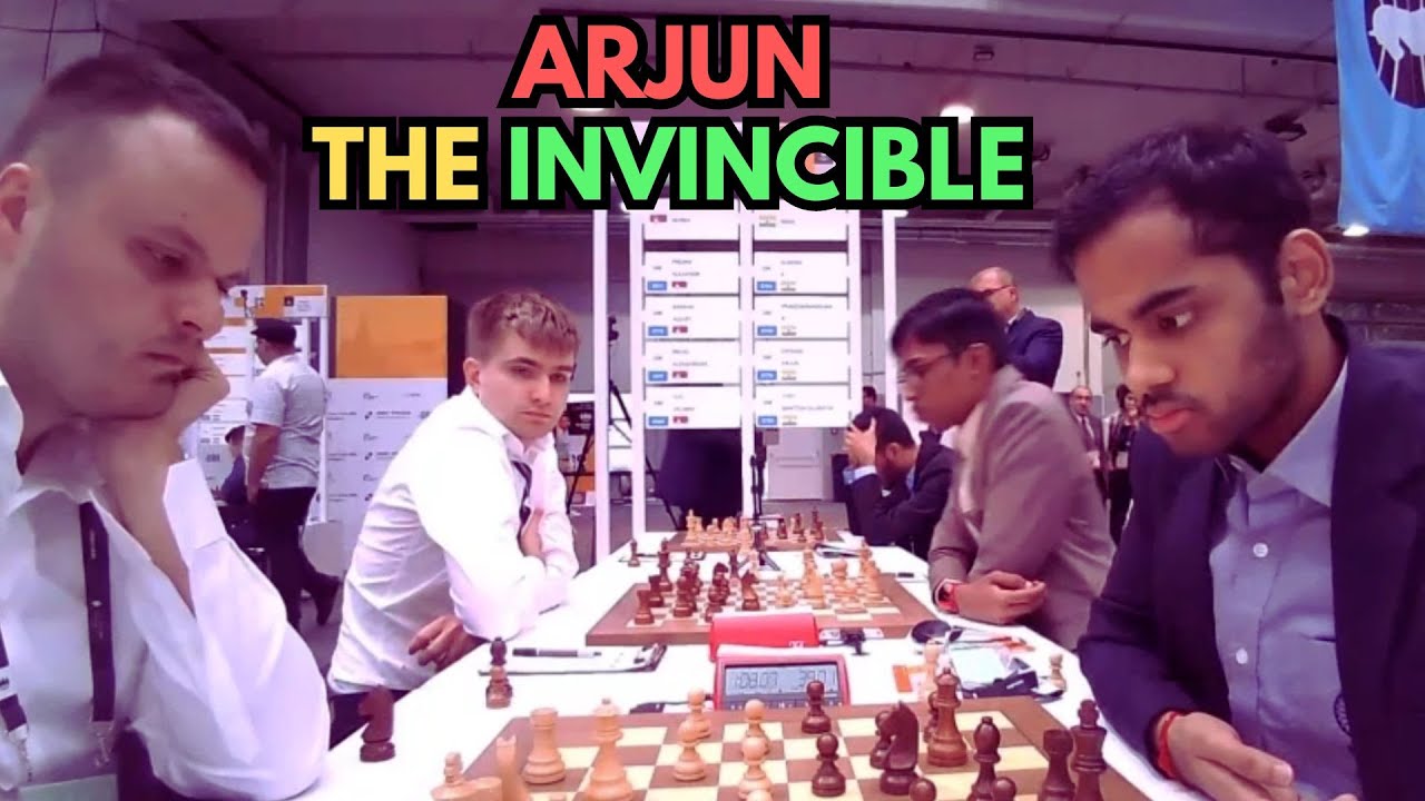 Arjun absolutely invincible! 4.0/4 at the Chess Olympiad 2024
