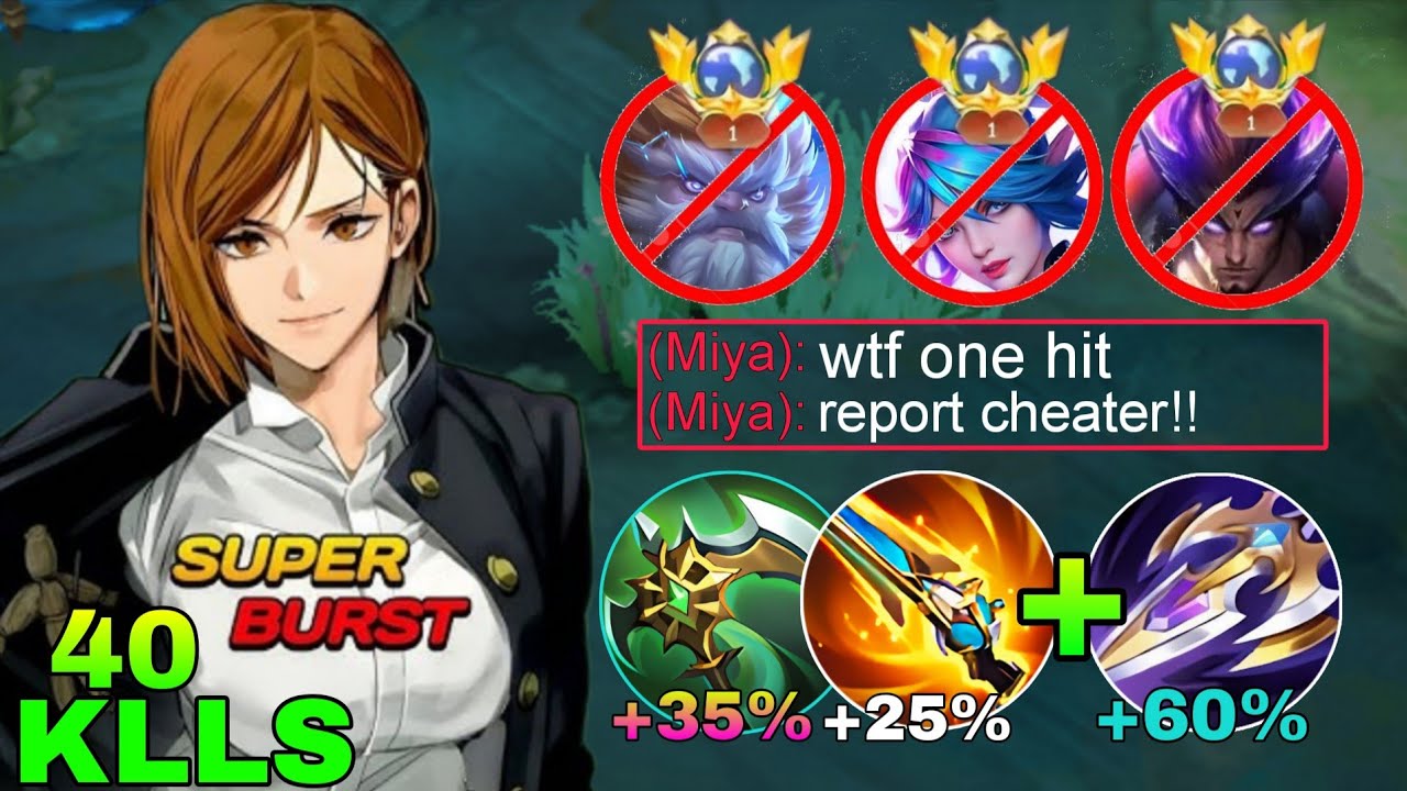 40 KILLS🔥 IN 2 GAMES NEW 1 HIT BUILD FOR GOLD LANE MELISSA 🥵 Mobile Legends