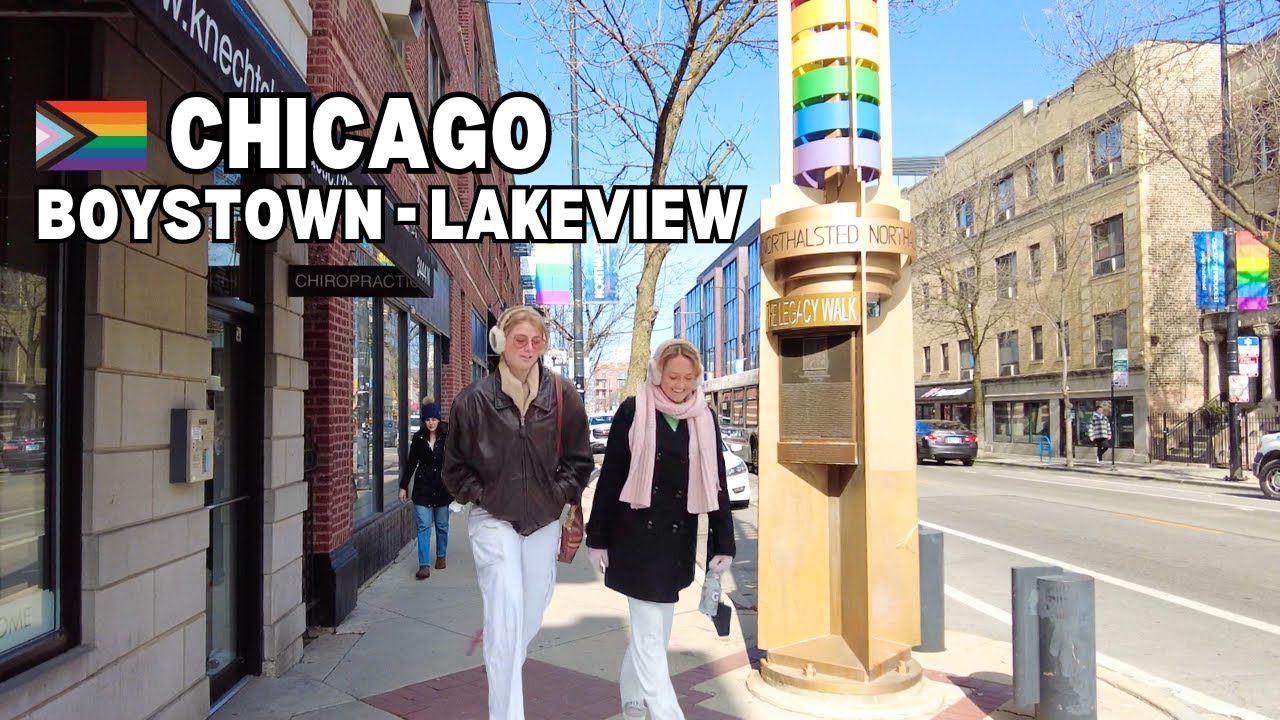 CHICAGO Walking Tour - BOYSTOWN | LAKEVIEW on Friday(February 23, 2024) 4k 60fps