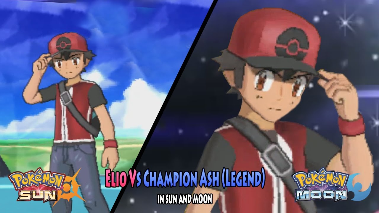 Pokemon Sun and Moon: Trainer Sun Vs Champion Ash (Alternate Ash)