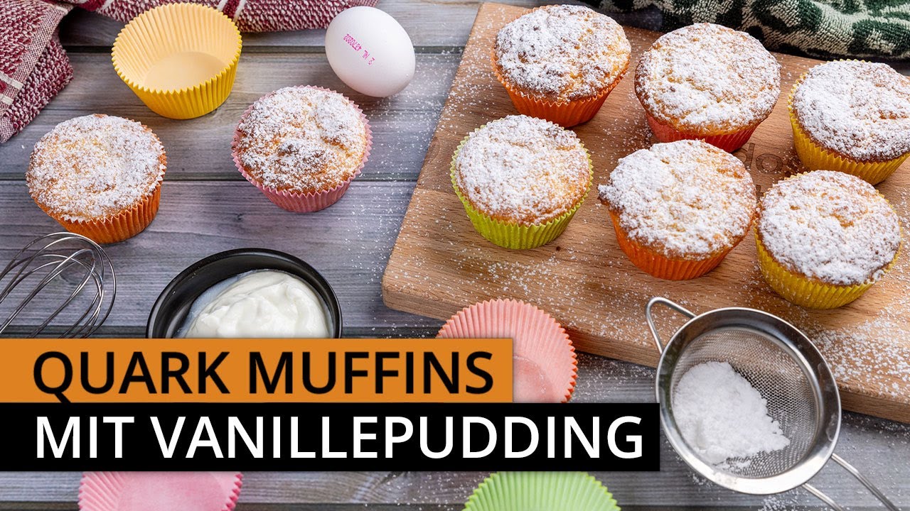 Quark Muffins mit Vanillepudding – Einfach & Lecker! 🧁✨