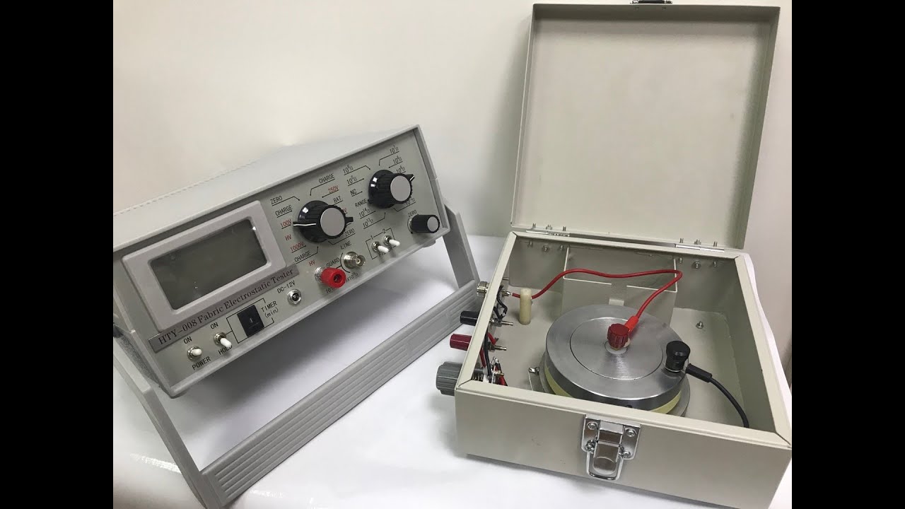Operate - Fabric resistivity test Anti-static surface test DIN54345 -1, DIN ISO 1149 -1 &  2