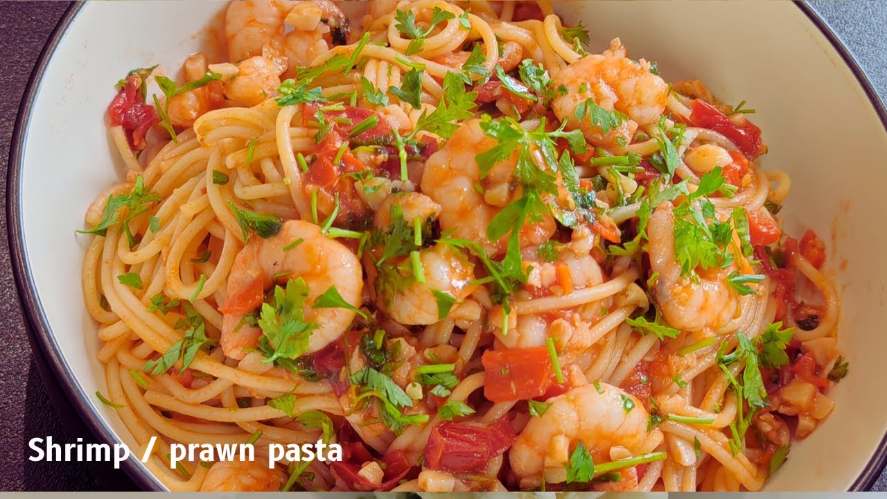 Garlic prawn / shrimp pasta | Easy and tasty! #garlicprawns #shrimp #pasta