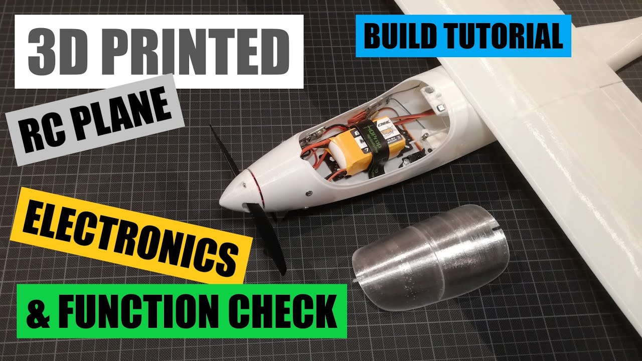 ECLIPSON MODEL A | 3D PRINTED RC PLANE | BUILD PART 4 | ELECTRONICS & FUNCTION TEST