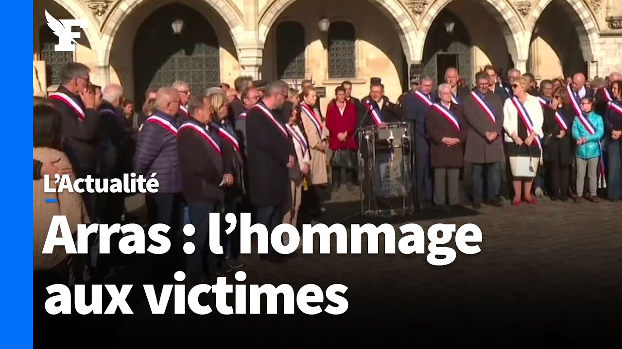 Arras : une minute de silence observée en hommage aux victimes de l'attaque