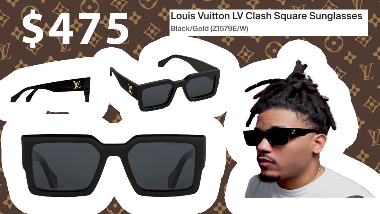 Откройте для себя роскошь: обзор солнцезащитных очков Louis Vuitton Clash Square | Черный/золотой (Z1579W) @louisvuitton