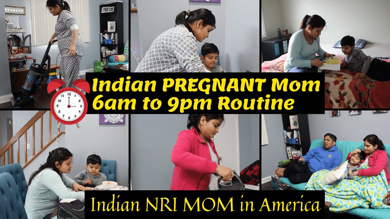 Indian PREGNANT Mom 6AM to 9PM PRODUCTIVE (Busy)/REAL Morning to Night ROUTINE with Toddler~NRI life