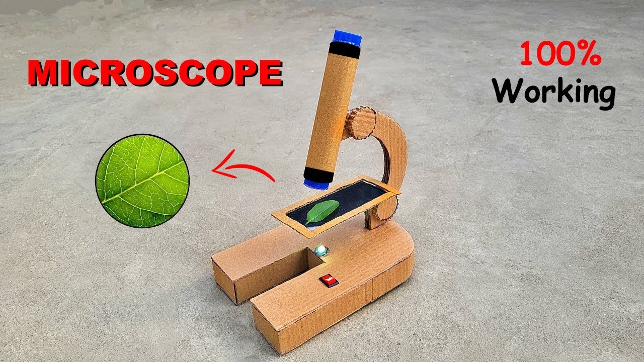 How to make microscope with waste material | Science project working model for school