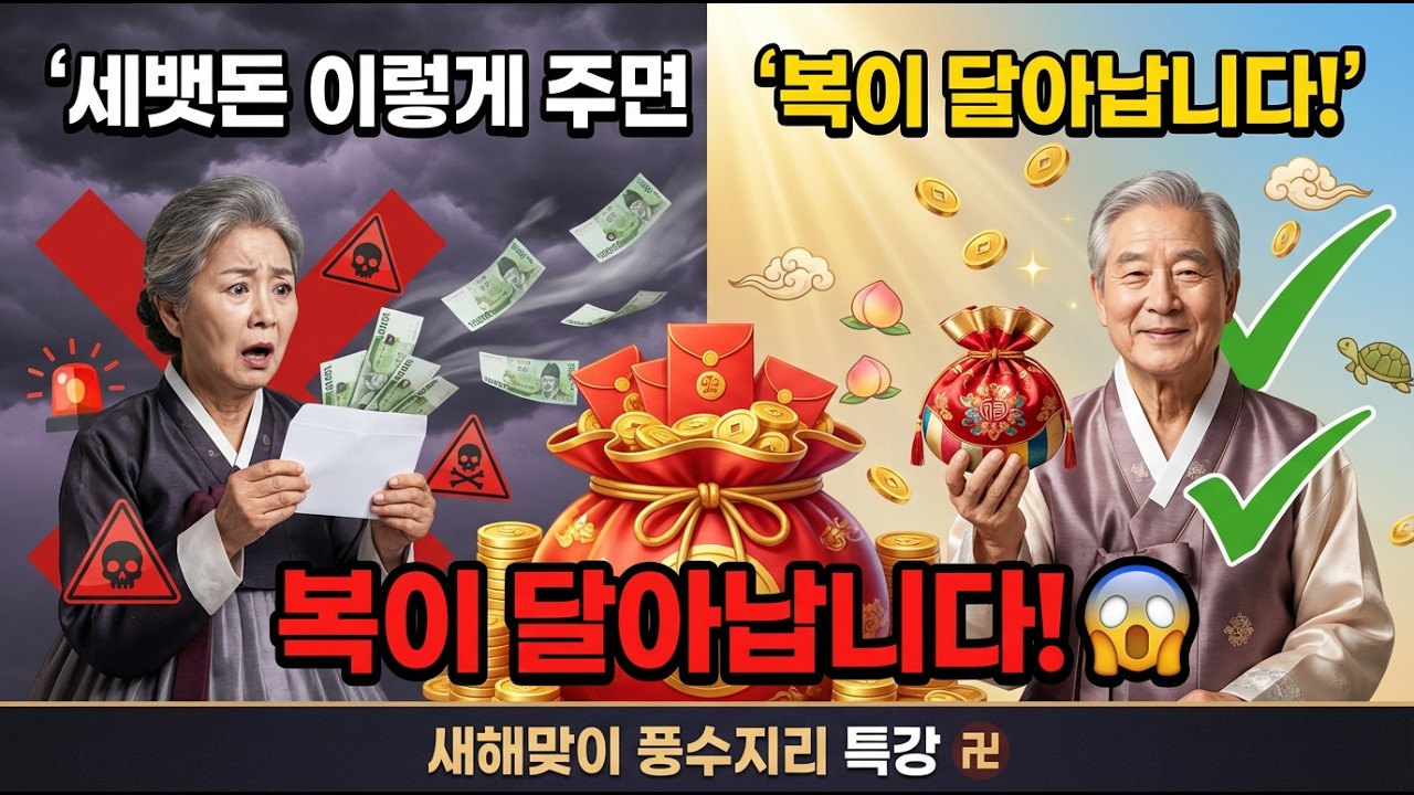 150만원 vs 9만원, 세돈 액수가 아니라 방법이 재물운을 바꿨다