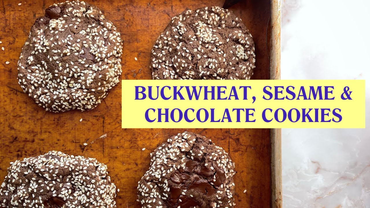 Baking Buckwheat, Sesame and Chocolate Cookies by Benjamina Ebuehi