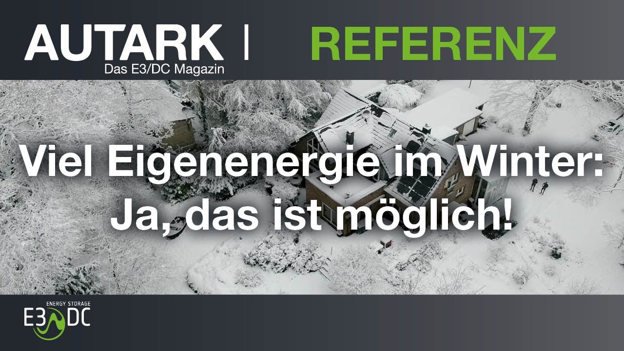 Viel Eigenenergie im Winter – ja das ist möglich!