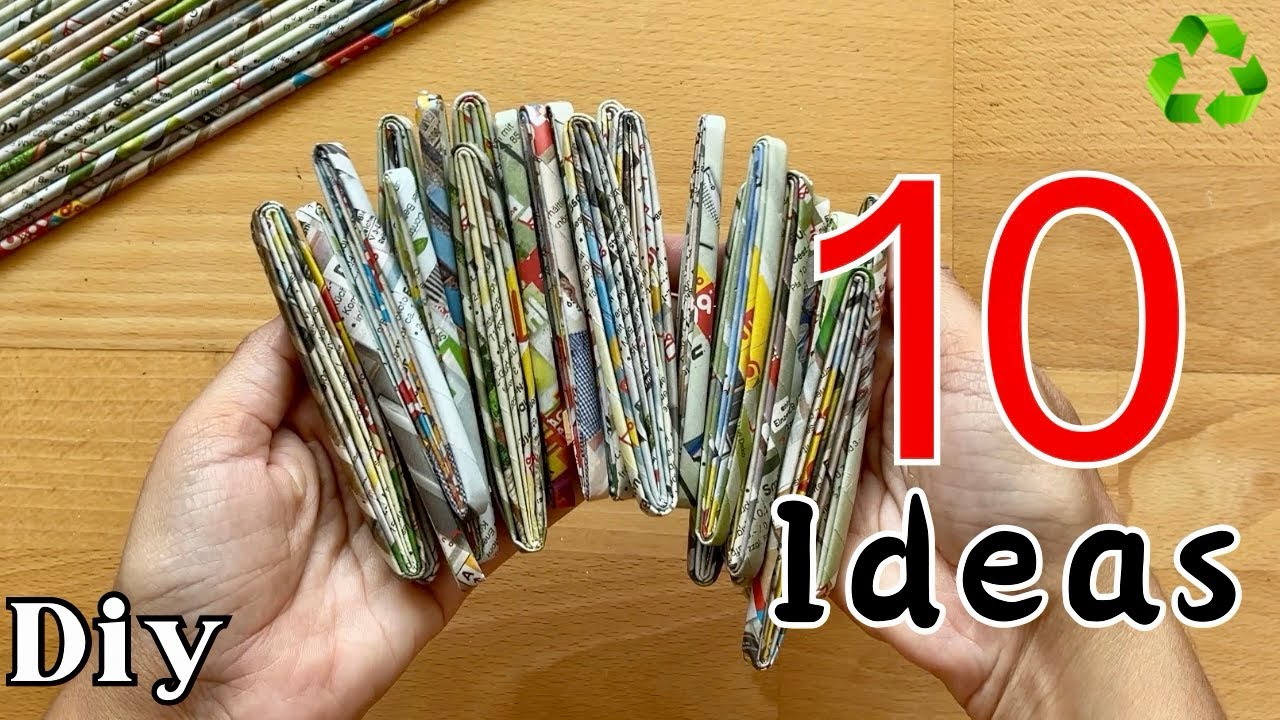 10 Super Genius Diy Basket Ideas Using Newspaper || Best Out Of Waste Ideas