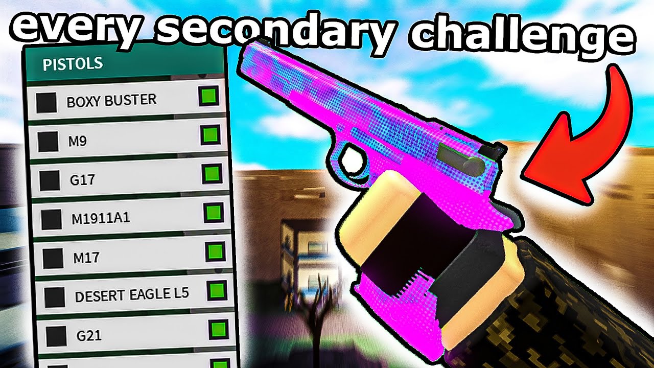 The EVERY SECONDARY CHALLENGE in Phantom Forces.. (it's actually bonkers..)