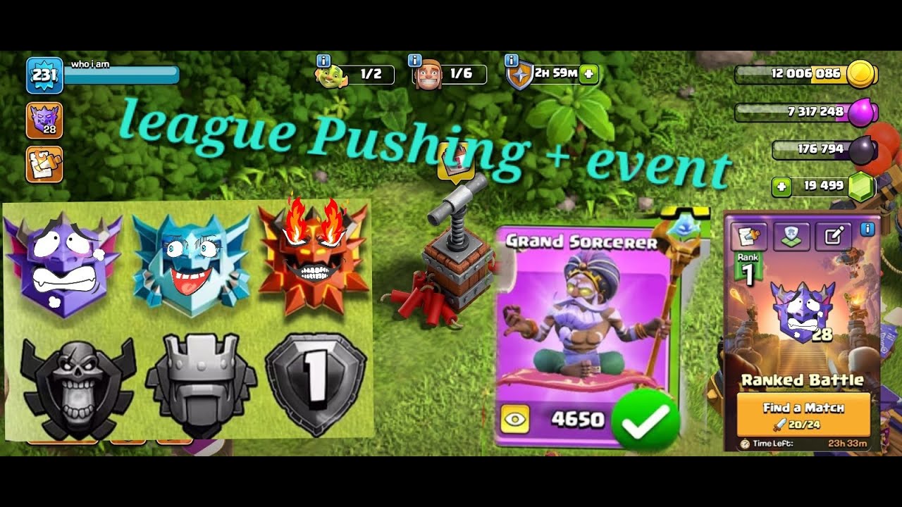 League Pushing Without Stress 😎 | Safe 2⭐ & 3⭐ Attacks #clashofclans #coc #supercell 