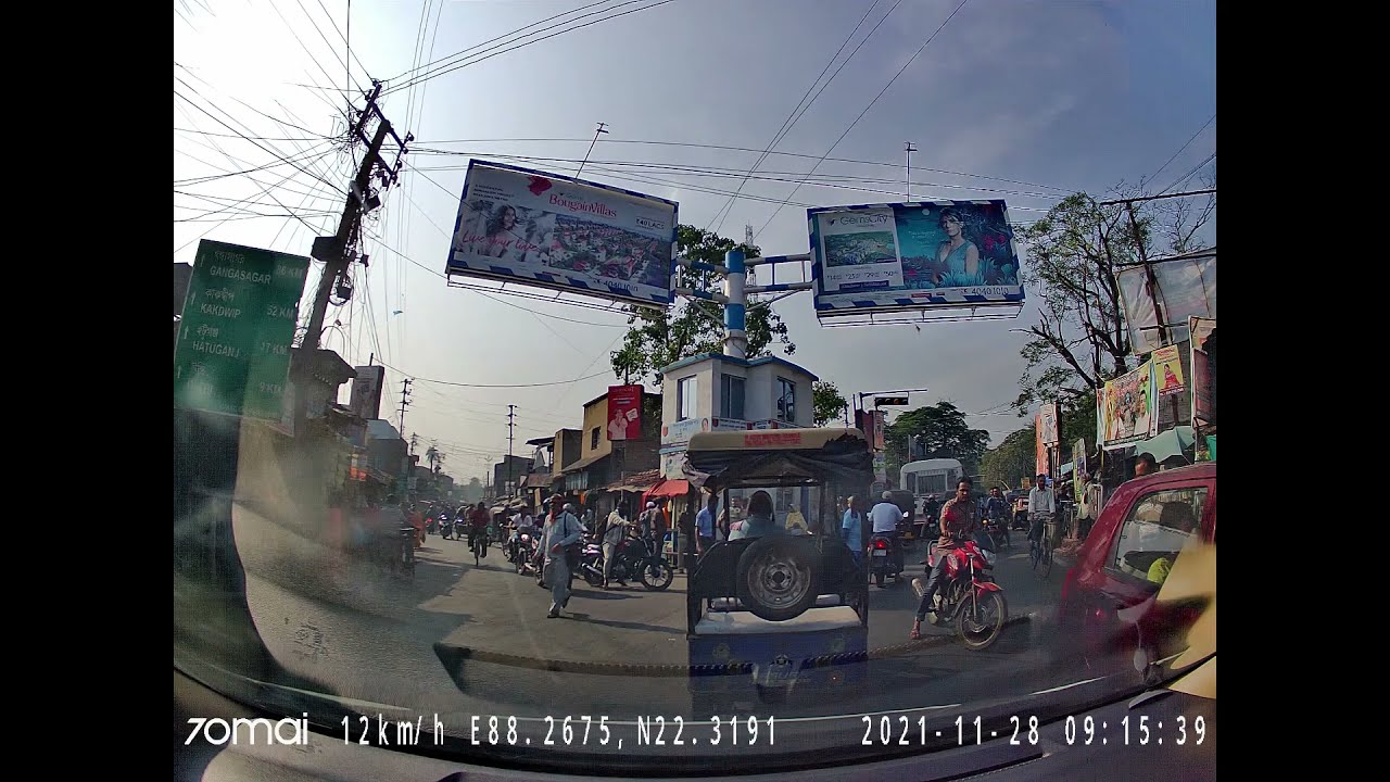 Dash-Cam Video | Amtala to Diamond Harbour Drive | Trip to Bakhali | NH12 | Diamond Harbour Road
