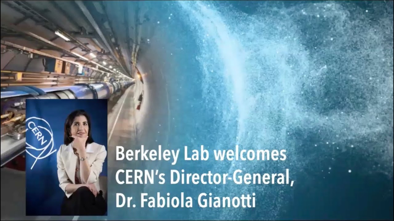 Mike Witherell in conversation with CERN Director-General Dr.  Fabiola Gianotti