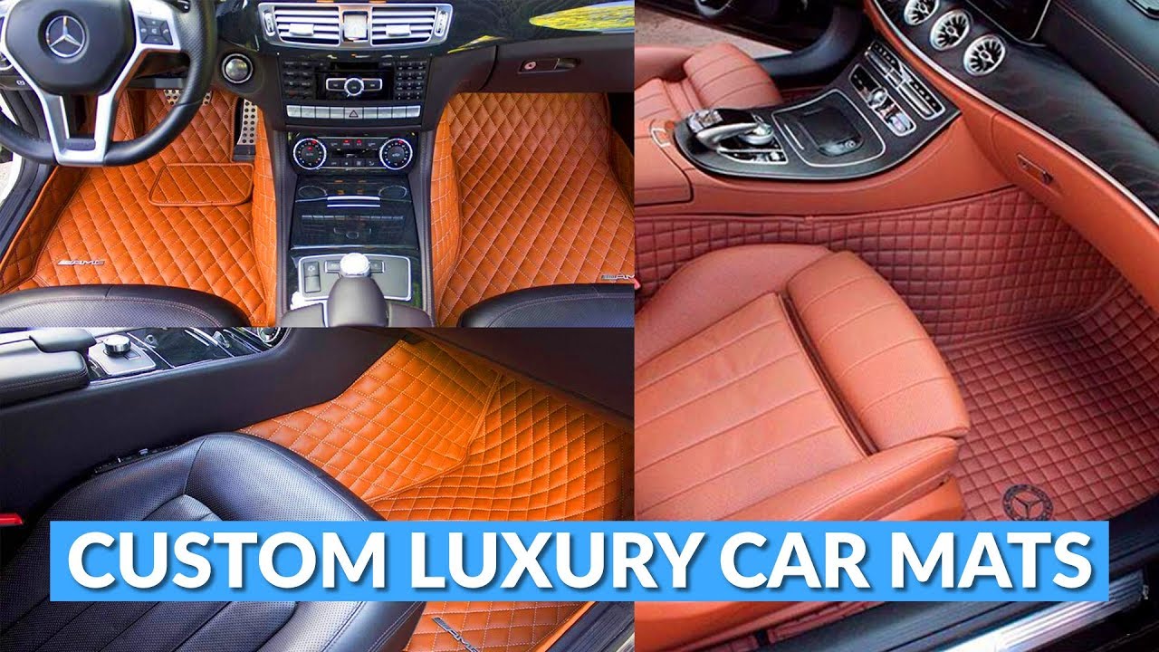 Diamond-Stitched Luxury Leather Custom Car Mats
