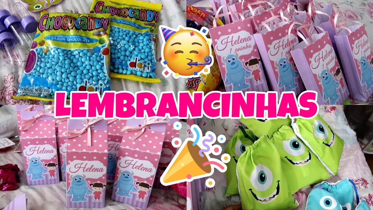 ENCHENDO AS LEMBRANCINHAS E PERSONALIZADOS DA FESTA DE UM ANO DA BEBE