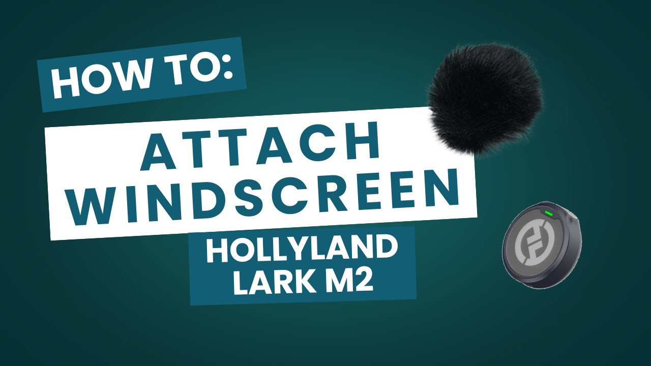 How to Attach the Windscreen on Hollyland Lark M2
