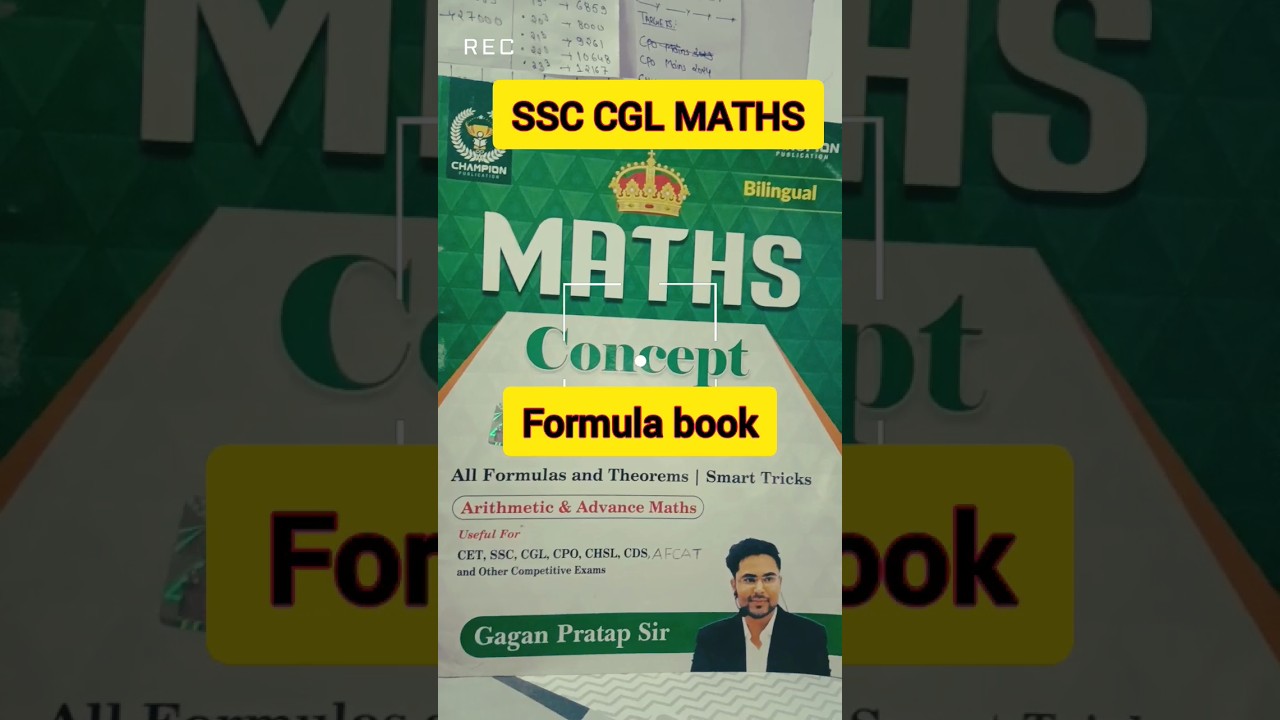 gagan sir maths formula book #formulabook #gaganpratapmaths #ssccgl #sscchsl #sscformulabook