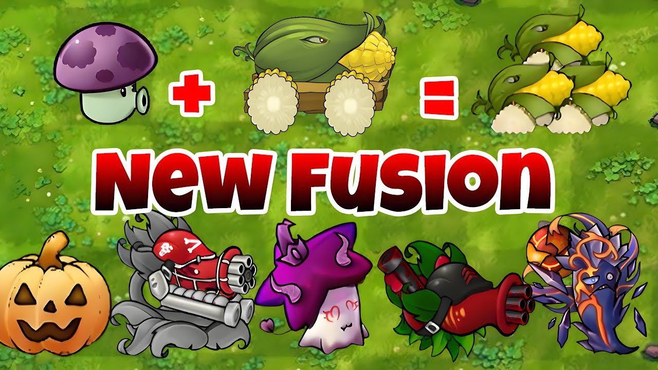 PVZ Fusion 3.3 Discover New Plants - PvZ Fusion Mod (Little Cannon Vs Pump kin Squash)