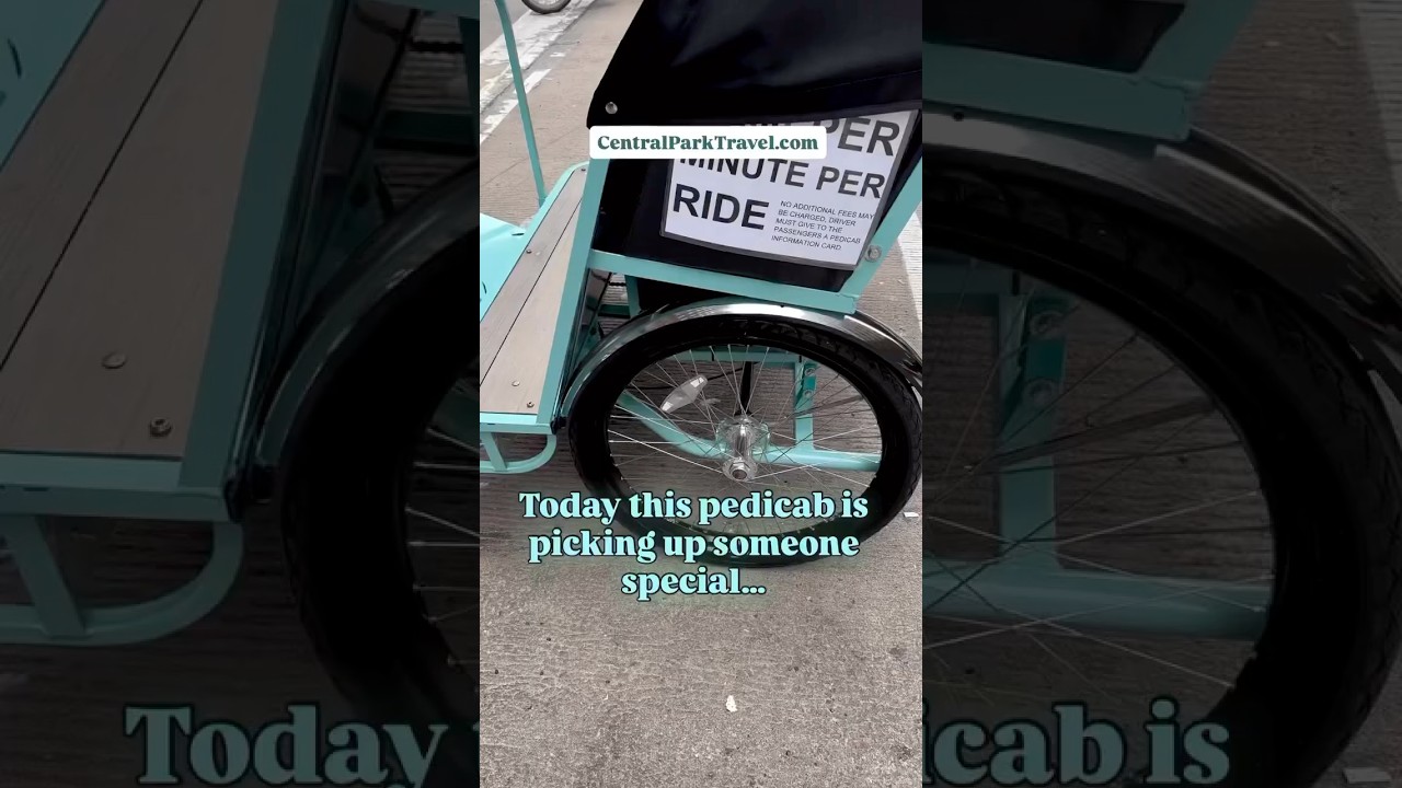 NYC pedicab tour reserved for a star | More in description #pedicab #centralpark #tour