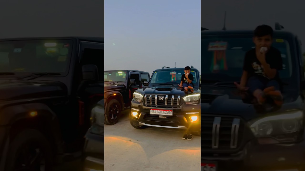 Jaat system Thar scorpio Fortuner #system #scorpio #thar #fortuner #black #king #youtube #shorts #4k