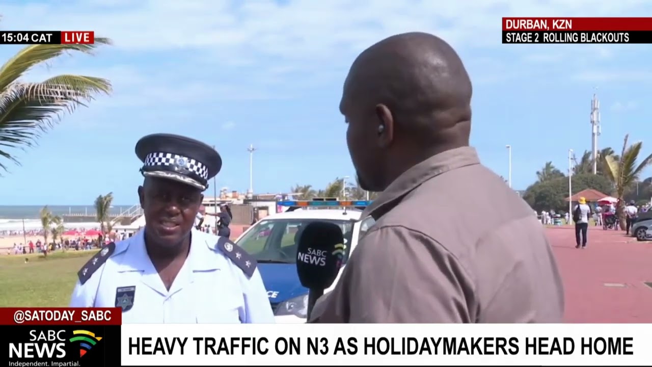Heavy traffic on the N3 as holidaymakers head home