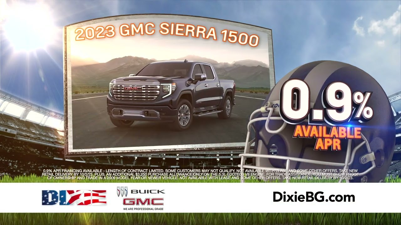 Dixie Buick GMC is driving for the WIN! It&rsquo;s a SAVINGS TOUCHDOWN!