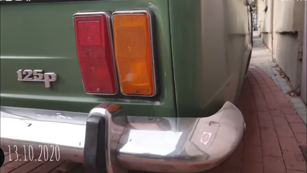 Reimportowy Fiat 125p 1500 Aleksander Krawcewicz 13.10.2020 Gdańsk FSO Pomorze Srebrniki Srebrzysko