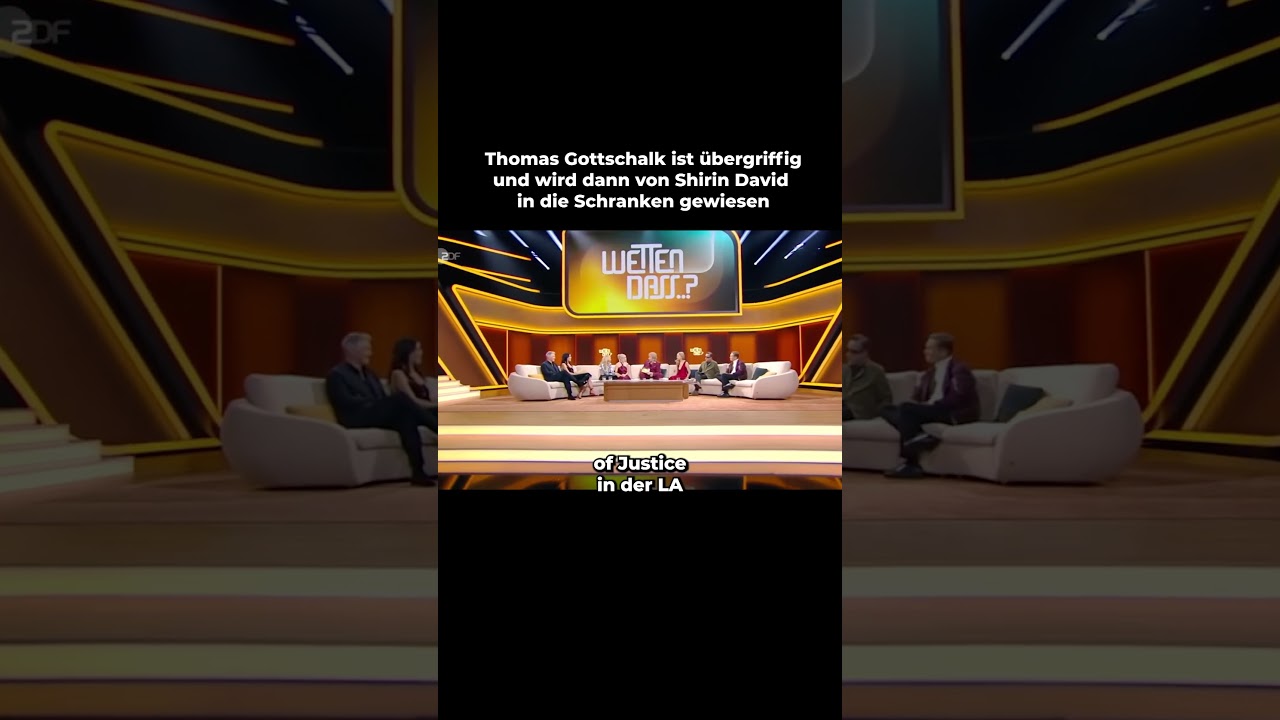 Gottschalk ist &uuml;bergriffig??? #shirindavid   #thomasgottschalk  #wettendass   #spiegel