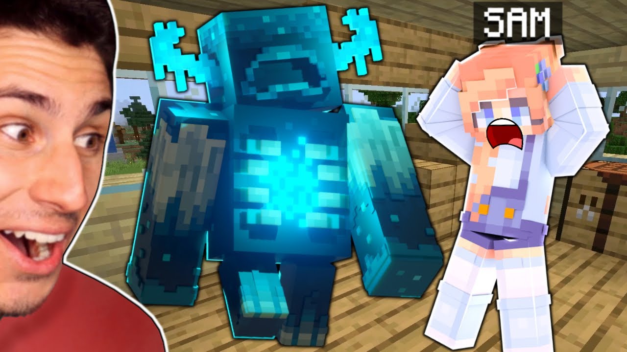 I Put The WARDEN In My Girlfriend's Base! | Minecraft