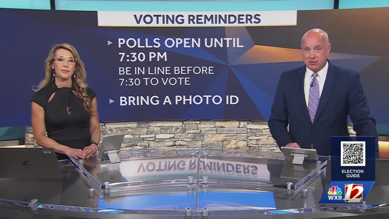 Polls are open until 7:30 p.m. in NC, but election results will not be shared until 8:30 p.m.