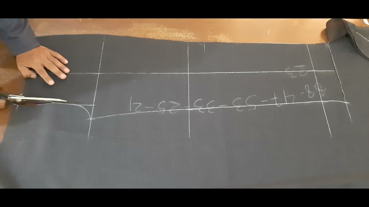 Trazo y corte de pantalón de caballero