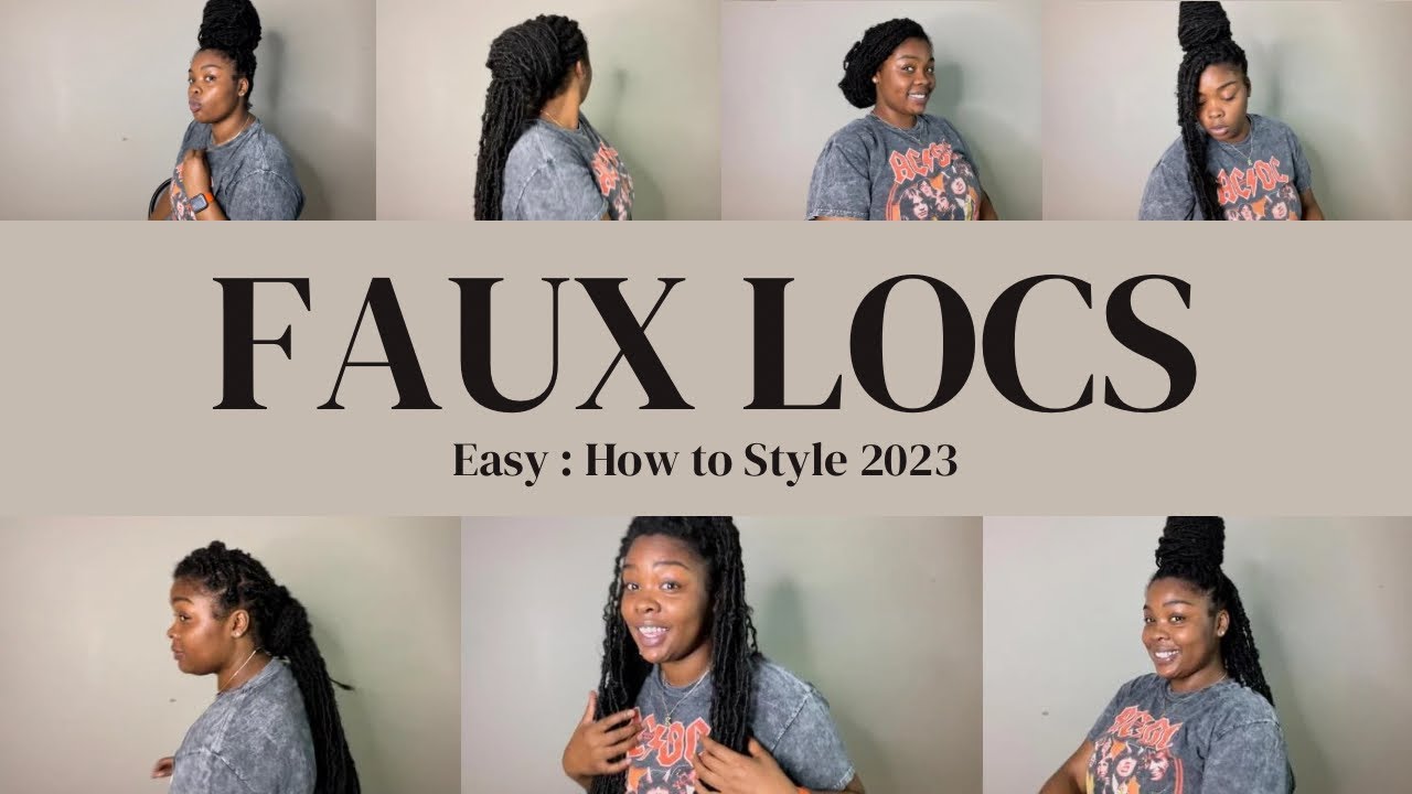 10 EASY HAIRSTYLES for FAUX LOCS | KAMRI NACHE TRYS 10 DIFFERENT LOOKS