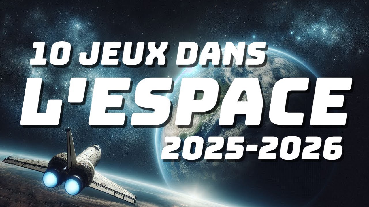 10 jeux vid&eacute;o DANS L'ESPACE &agrave; d&eacute;couvrir en 2025/2026 | Simulation, RPG, Exploration, Combat spatial🚀