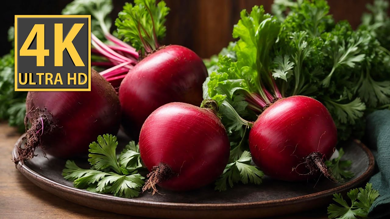 Captivating Red Beetroot: A 4K Video Experience
