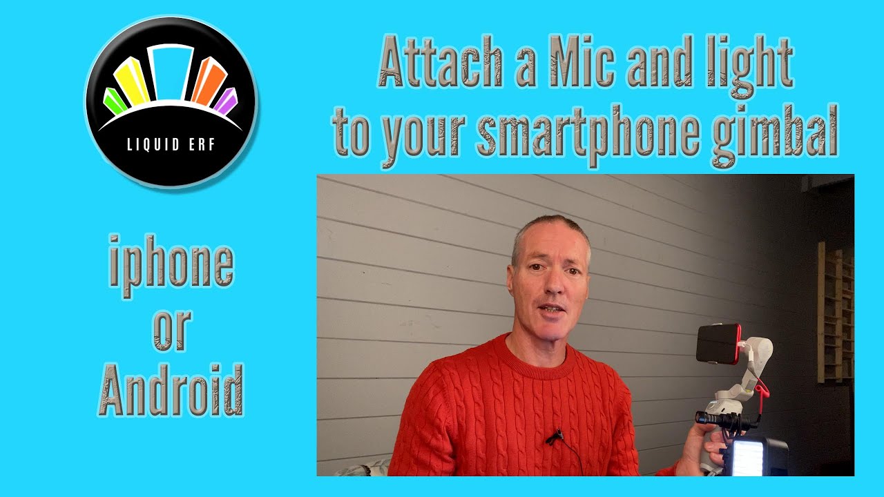 Attach a mic and light to your smartphone gimbal | DJI OM4 and iphone 11 used