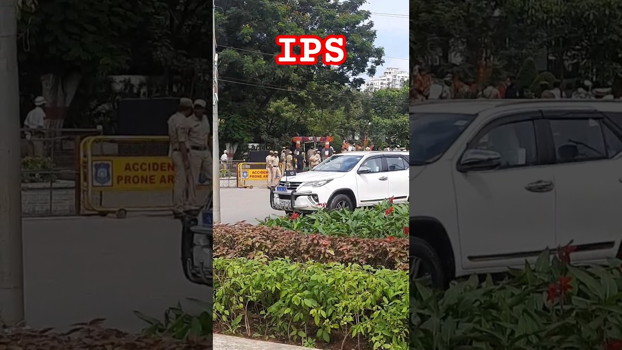 3 STAR IPS || Director General of Police car #upsc #ips #ias #dgp #police #motivation #shorts