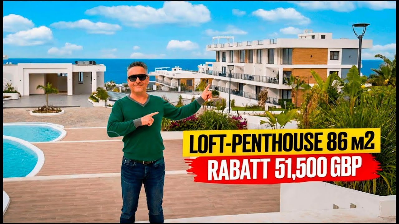 Heißes Angebot 🔥 Rabatt 51.500 GBP | Penthouse 86 m² am Meer in Esentepe
