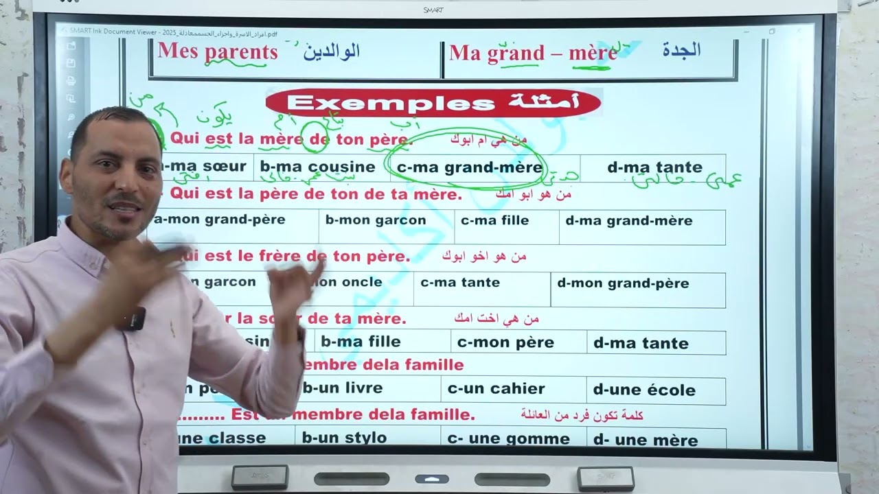 محاضره اللغه الفرنسيه لمعادلة كليه تجارة 