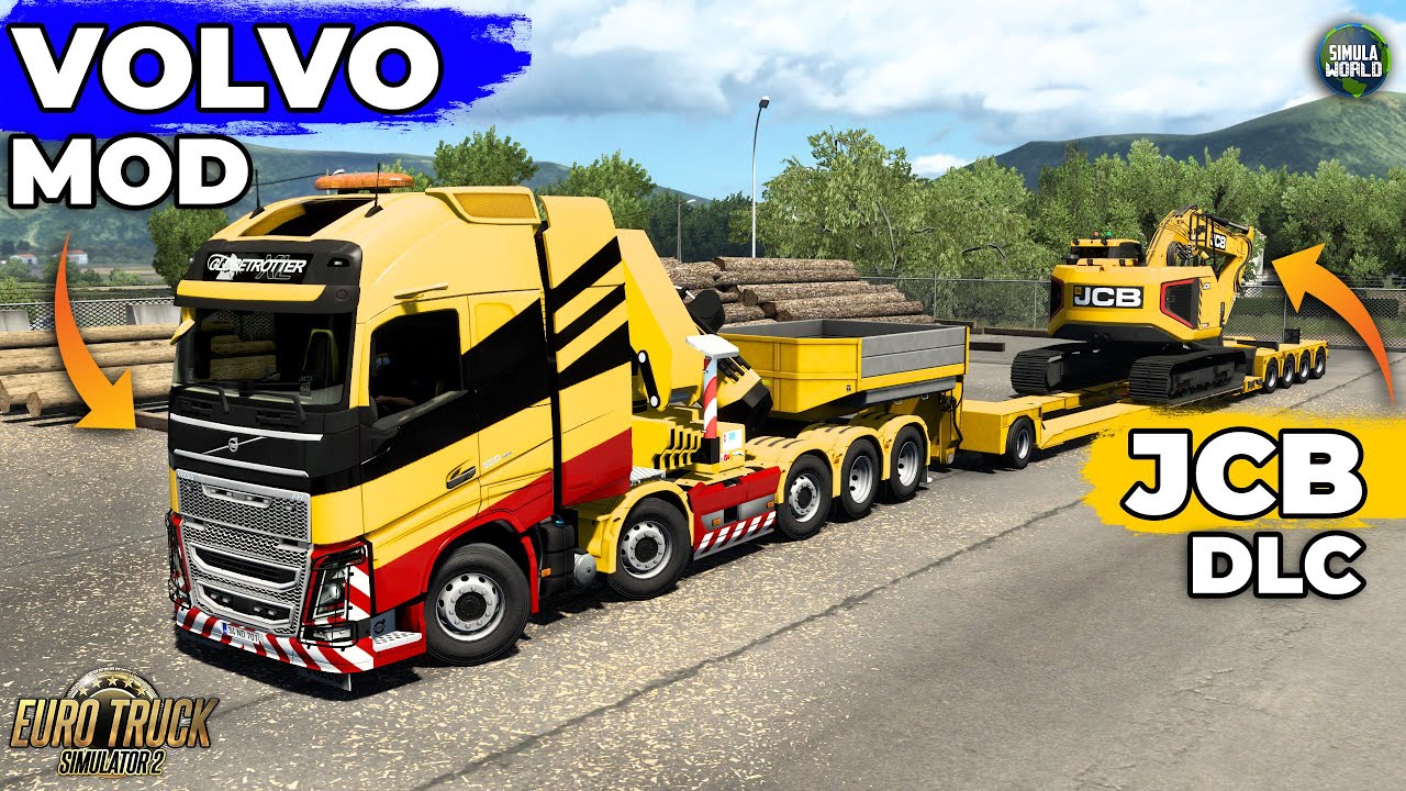 ETS 2 JCB DLC PACK GELDİ | ETS 2 1.50 VOLVO MOD | EURO TRUCK SIMULATOR 2