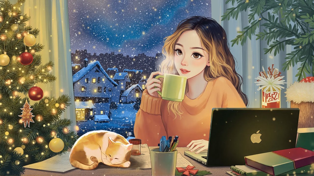 Winter Study With a Cup of Tea ❄️✨ Relaxing Lofi for Deep Work ~ Lofi Hip Hop Beats
