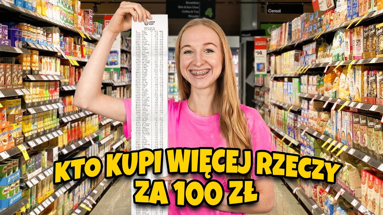 KTO KUPI WIĘCEJ RZECZY ZA 100 ZŁ WYGRYWA!