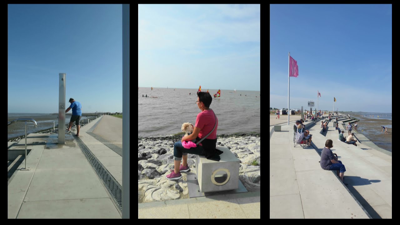 Norddeich Bauma&szlig;nahmen Wasserkante und Deich&uuml;bergang 2021