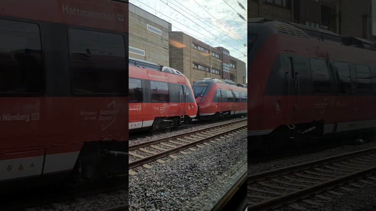 Who's faster? Siemens Desiro HC vs Talent 2 off F&uuml;rth Hbf (Round 1)