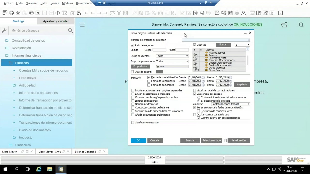 [Taller] ¨Cómo analizar libros legales en SAP Business One ¨
